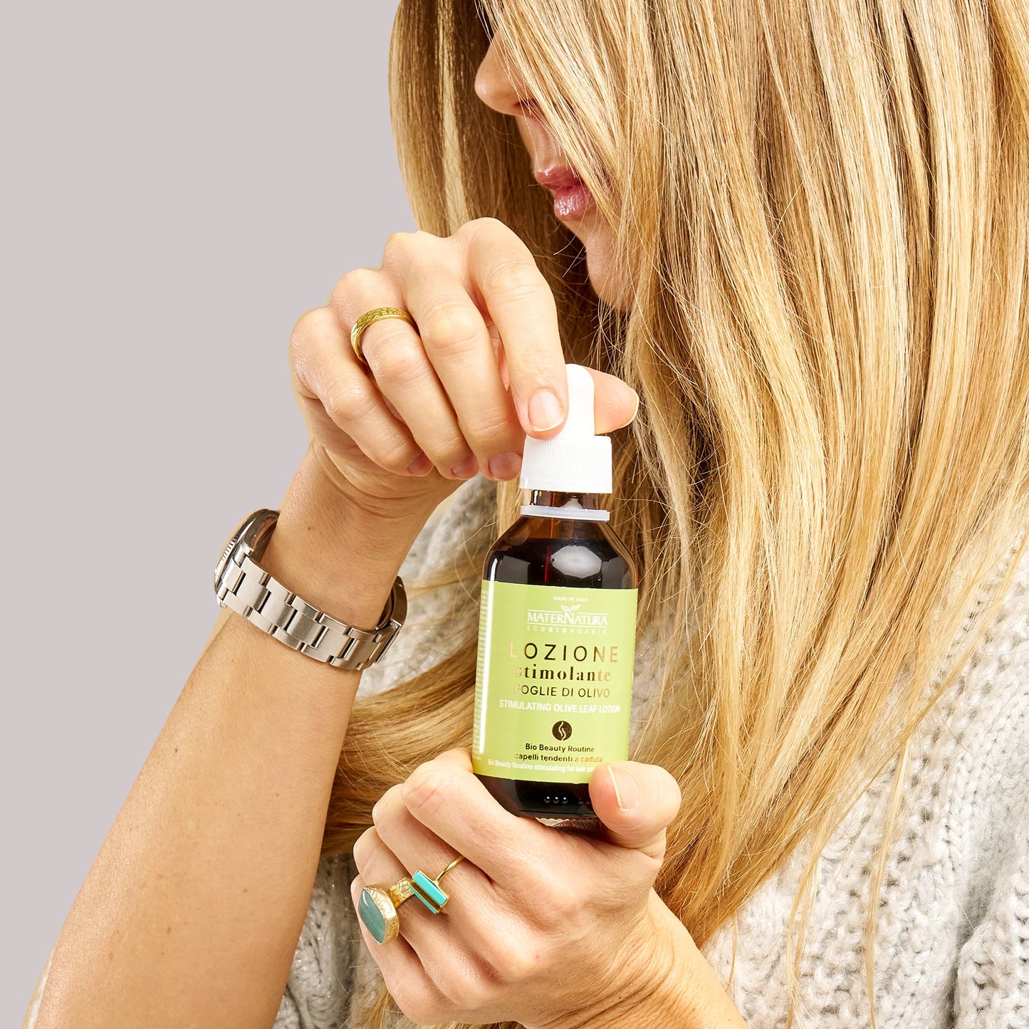 Lozione stimolante Capelli Tendenti alla Caduta alle Foglie di Olivo