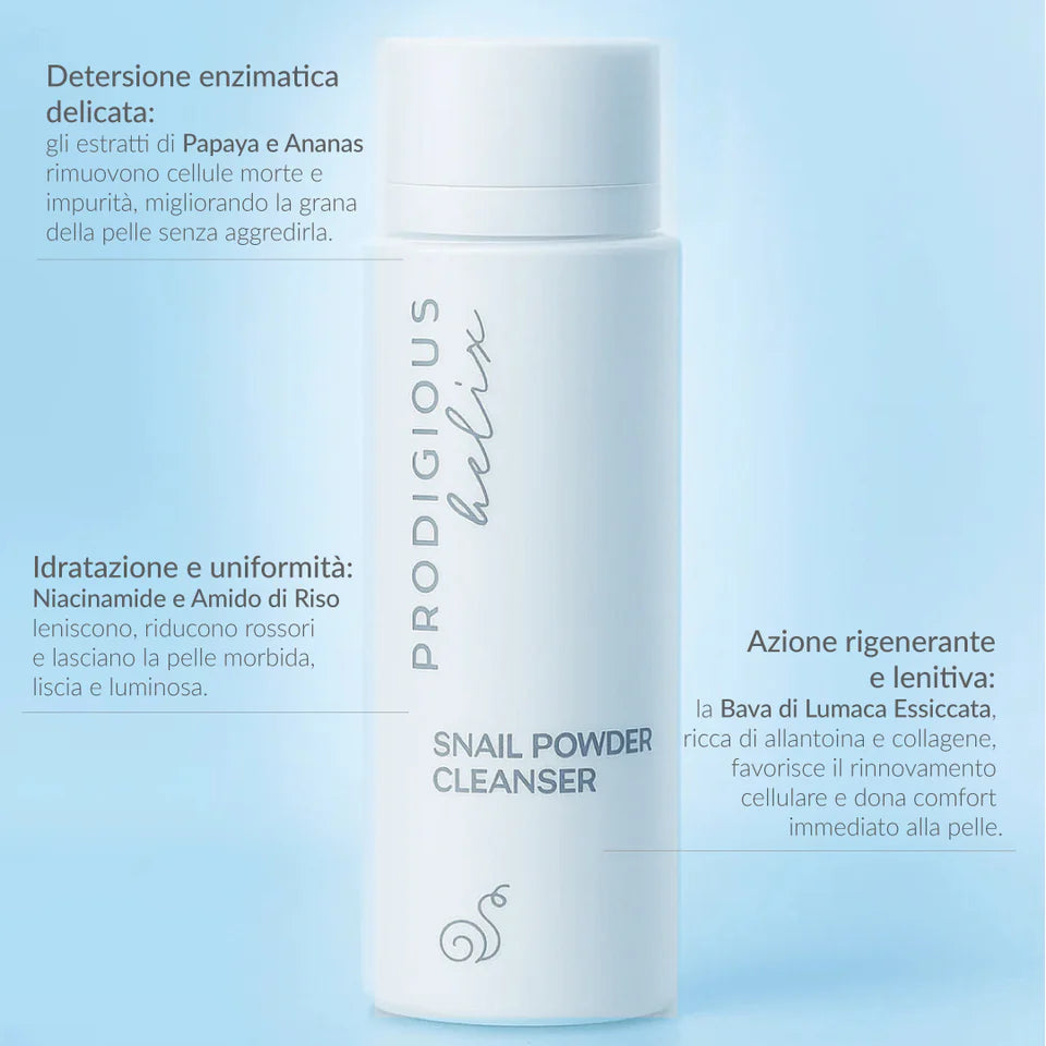 PRODIGIOUS HELIX SNAIL POWDER CLEANSER - detergente enzimatico in polvere