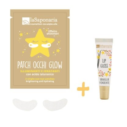 Kit stella: Patch Occhi Glow + Lip Gloss Vaniglia