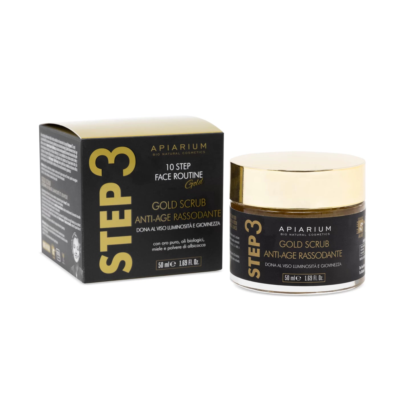 3 - Gold Scrub viso ANTI-AGE RASSODANTE