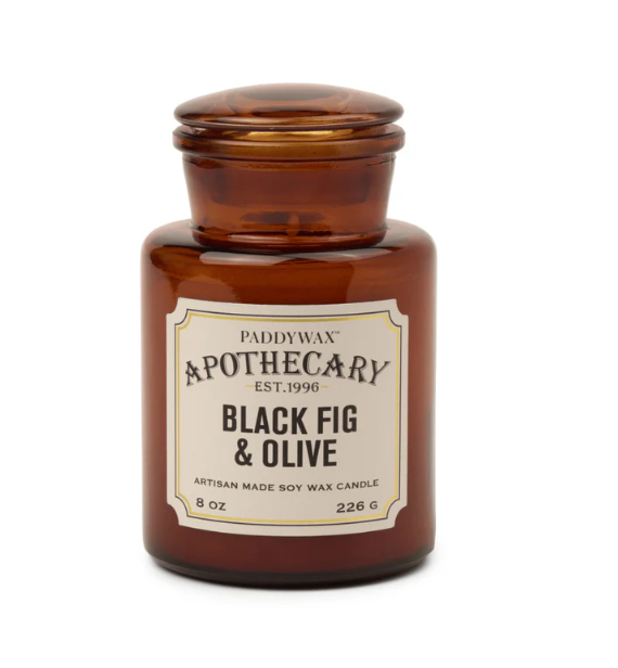 Candela di soia Apothecary - Fico Nero + Oliva