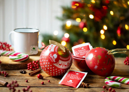 Pallina in Latta con Tisana di Natale
