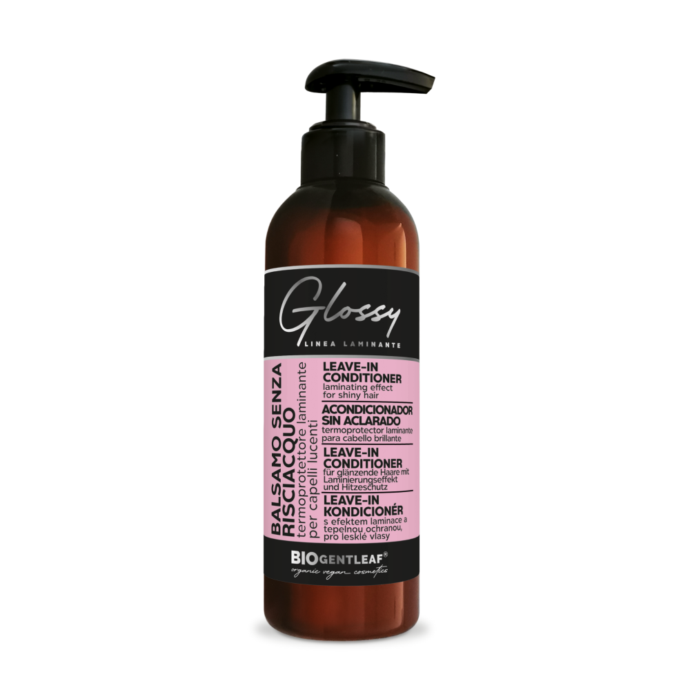 Balsamo senza risciacquo Glossy – termoprotettore laminante con cheratina