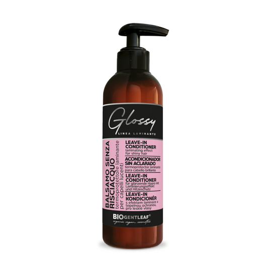 Balsamo senza risciacquo Glossy – termoprotettore laminante con cheratina