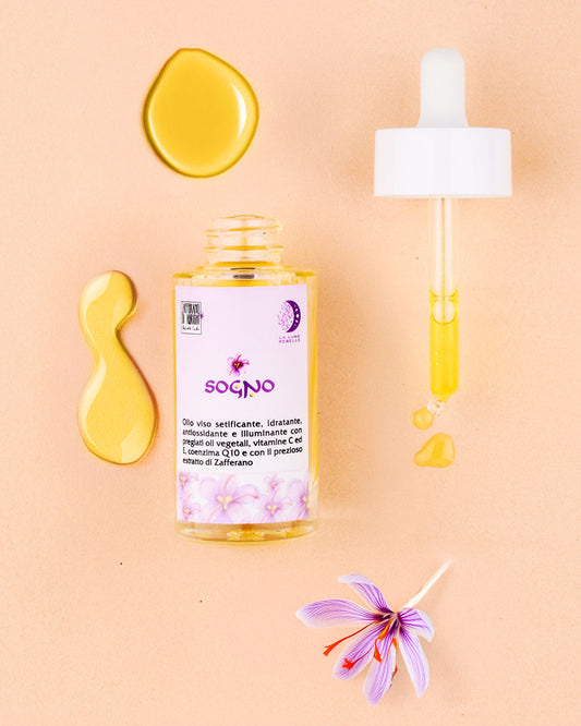 SOGNO - Olio viso setificante, antiossidante, anti-rughe e anti-macchie