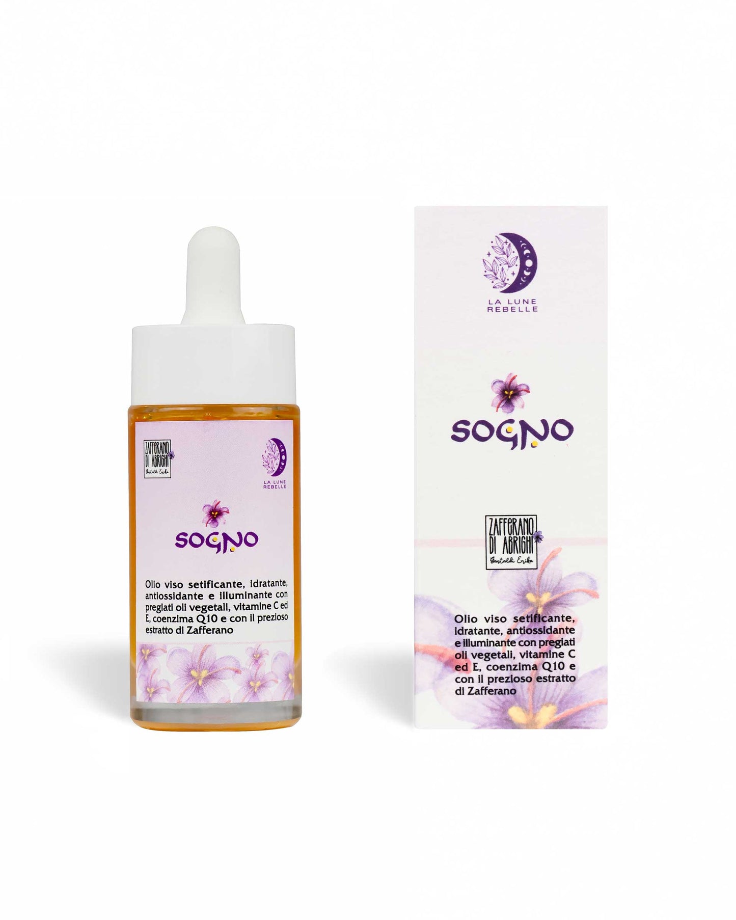 SOGNO - Olio viso setificante, antiossidante, anti-rughe e anti-macchie