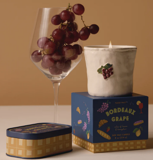 Candela Bistro in cera di soia -  Uva Bordeaux note limone e melone