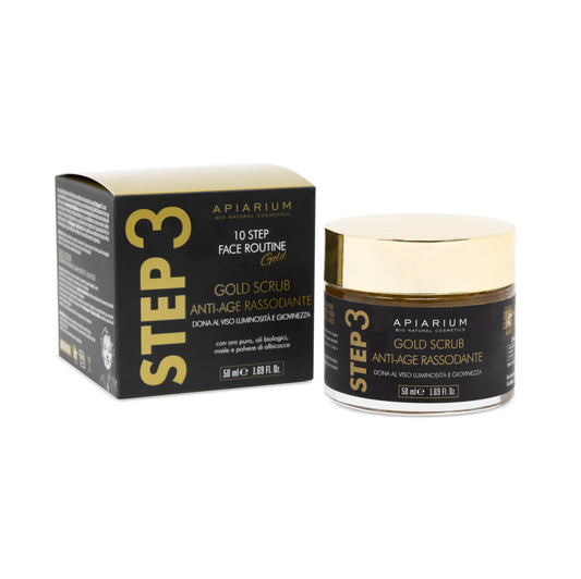 3 - Gold Scrub viso ANTI-AGE RASSODANTE